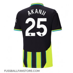 Manchester City Manuel Akanji #25 Replik Auswärtstrikot 2024-25 Kurzarm